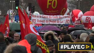 Franceses protestaron en las calles contra la reforma laboral