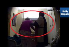 YouTube: Captan a enfermera golpeando brutalmente a anciana 