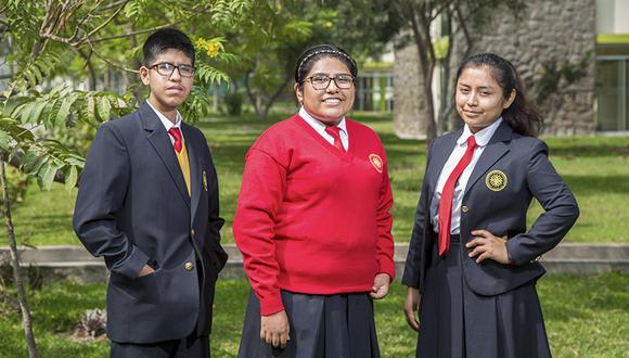 Rebeca Araujo, Junior Montalván y Milagros Cuno son tres jóvenes que miran con ilusión el futuro de Lima dentro de 15 años.