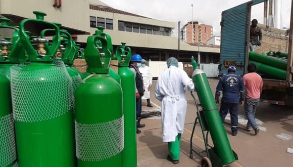 Oxígeno medicinal es lo que más se requiere en lo que va la segunda ola por COVID-19. Foto: Andina