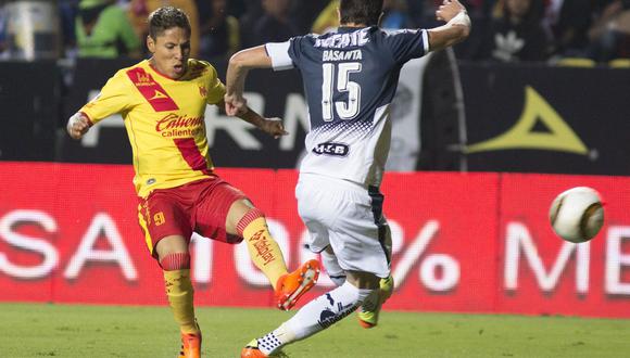Con Raúl Ruidíaz: Morelia cayó 1-0 ante Monterrey por Liga MX. (Foto: AFP)