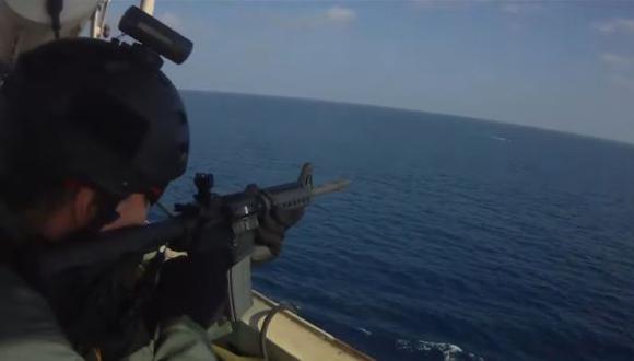 Así son los combates contra los piratas somalíes en alta mar