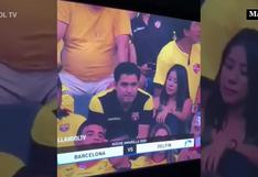 Descubren infidelidad de joven durante un partido de fútbol en Ecuador