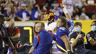 No quisieron repetirlo en la TV: la terrible lesión de un jugador del New York Giants de la NFL 