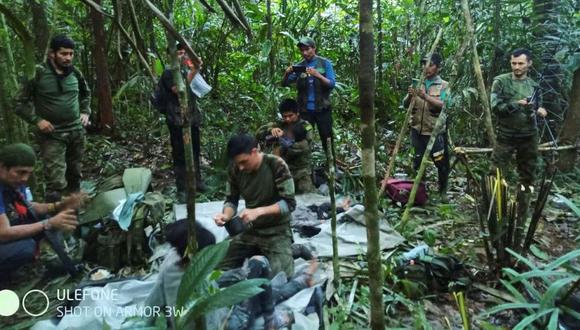 Los cuatro niños sobrevivieron 40 días en la selva de Colombia. (AFP).
