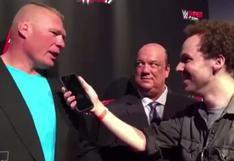 WWE: Brock Lesnar amenaza a Conor McGegor y lo reta en una pelea