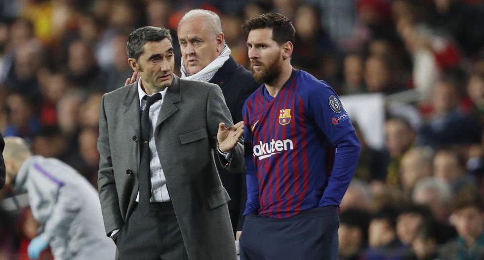 Lionel Messi subrayó que Ernesto Valverde _\"hizo un trabajo impresionante todo este tiempo\"_. | Foto: Getty