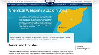 Gobierno de EE.UU. publicó una web para justificar ataque contra Siria