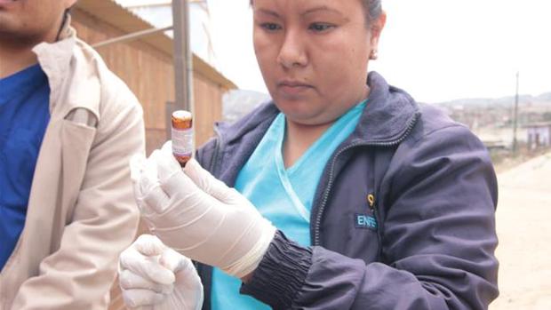 In Peru, the Ministry of Health continues with the vaccination campaign against measles.  (Photo: Minsa)