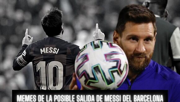Lionel Messi se volvió tendencia por su eventual salida del Barcelona y los memes inundaron las redes sociales. | Crédito: @leomessi / Instagram / Composición.