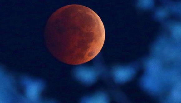 Luna de Sangre captada en octubre de 2014 en EE.UU. (AP)
