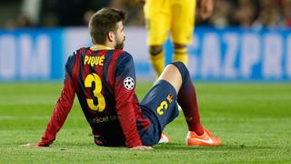 Piqué sufrió una fisura de cadera ante Atlético de Madrid