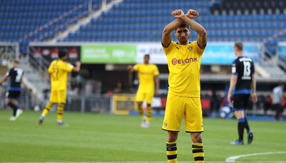 Achraf Hakimi llegó al Borussia Dortmund en la temporada 2018-19. (Foto: AFP)