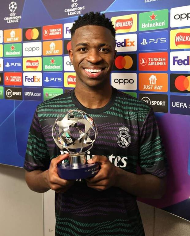 Vinícius fue elegido el mejor jugador del partido por la UEFA. (Foto: Agencias)