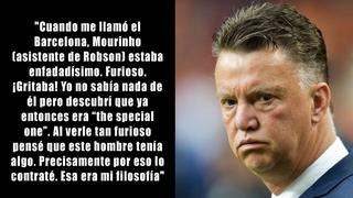 Van Gaal cuenta en ocho frases cómo era Mourinho de asistente