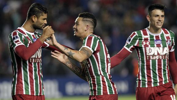 Nacional perdió 1-0 ante Fluminense y quedó eliminado de la Copa Sudamericana. (Foto: AP)