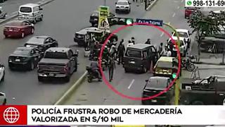 Policía frustra robo de mercadería valorizada en 10 mil soles en Los Olivos | VIDEO