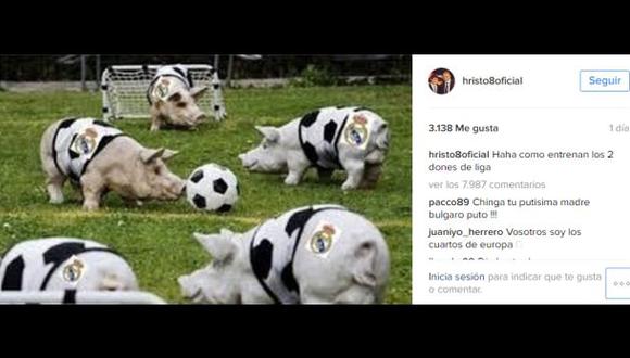Stoitchkov comparó a los futbolistas del Real Madrid con cerdos