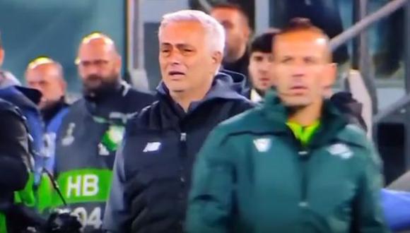 José Mourinho llevó a Roma a la final de la Conference League 2021-22. (Captura: DAZN)