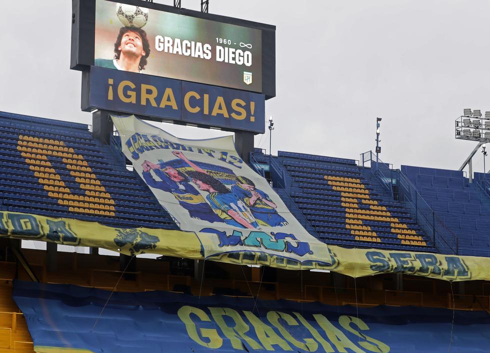 El homenaje de Boca Juniors tras el fallecimiento de Diego Maradona