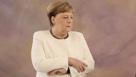 Angela Merkel habló de su salud tras los temblores en actos públicos. (AFP).