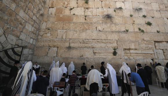 El Muro de los Lamentos es un sitio clave para los judíos durante el Pésaj. (EPA).