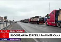 Panamericana Sur: más de 1.000 camiones varados por bloqueo de vía en Paracas | VIDEO