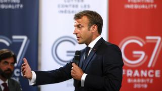 El G7 encarga a Macron que hable con Irán sobre el acuerdo nuclear