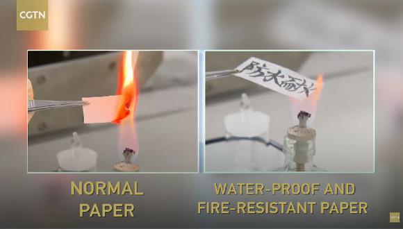 El nuevo tipo de papel puede aguantar temperaturas de hasta 200&deg;C. (Foto: Captura de pantalla)