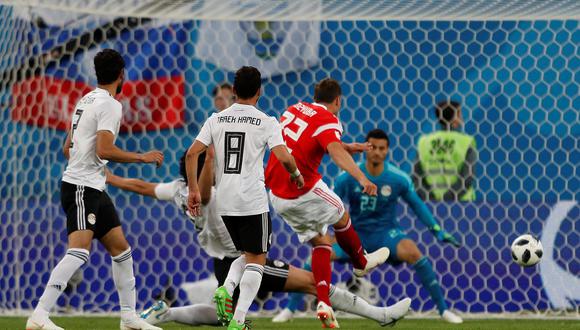 Artem Dzyuba marcó el 3-0 en el Rusia vs. Egipto. (Foto: Reuters)