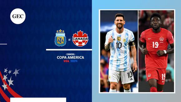 Argentina vs. Canadá: horarios y dónde ver la Copa América 2024