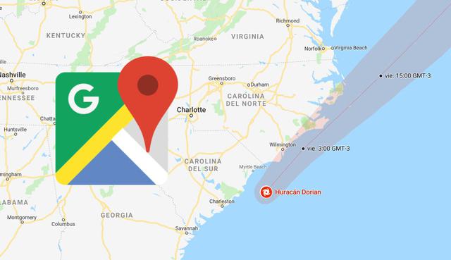 Conoce la hora exacta y en qué lugares del mundo pasará el huracán Dorian gracias a Google Maps. (Foto: Google)