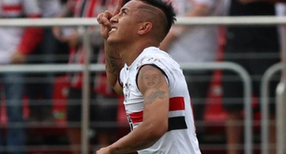 Christian Cueva vive un gran momento en el Sao Paulo. Este sábado anotó un nuevo gol con su equipo y se consolida como el goleador del cuadro paulista en el Brasileirao. (Foto: Gazeta Press)