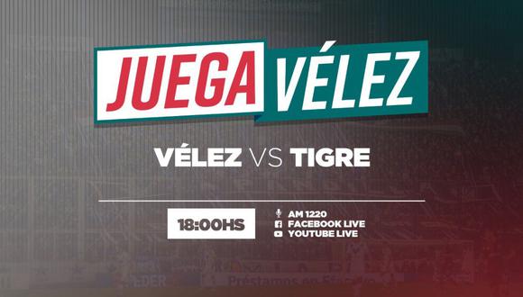 Vélez vs. Tigre EN VIVO ONLINE vía TyC Sports: 0-0 por la Superliga Argentina. | Foto: Velez