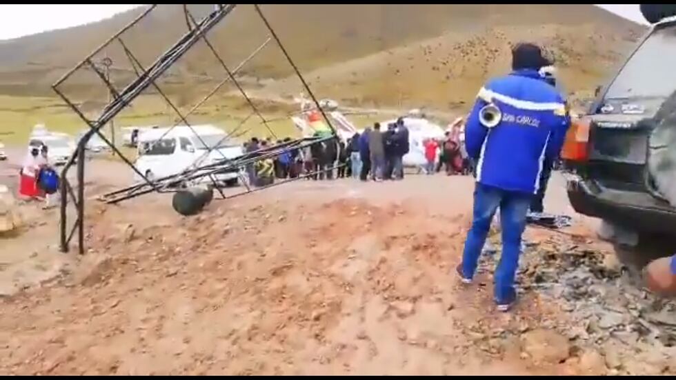 Bolivia: Helicóptero que transportaba a Evo Morales aterrizó de emergencia en Oruro. Foto: Captura de video