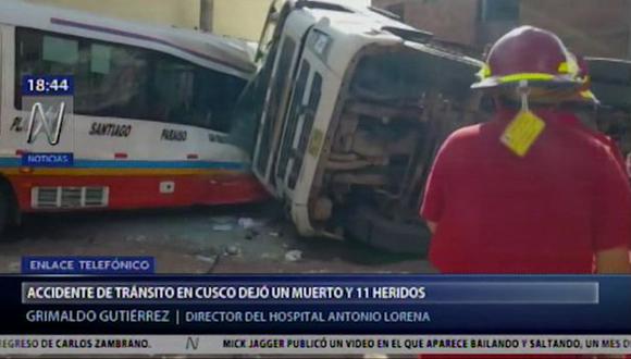 Este suceso dejó una víctima mortal que oscila entre los 40 a 50 años de edad, según indicó Canal N. (Foto: Canal N/ Municipalidad Distrital de Santiago)