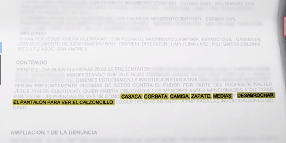 Parte policial revela que el candidato ordenó a los jóvenes a quitarse las prendas hasta quedar en ropa interior. (Canal N).