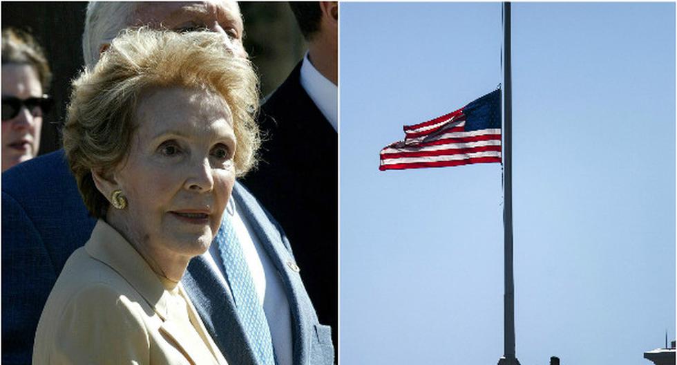 Obama ordenó que las banderas ondeen a media asta en memoria de Nancy Reagan. (Foto: EFE)
