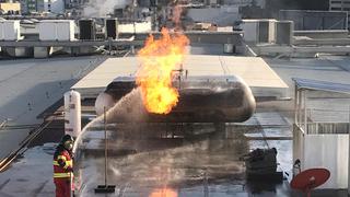 Arequipa: fuga de gas generó un incendio en centro comercial