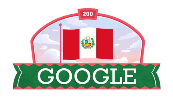 Doodle de Google por el Bicentenario. (Foto: Google)