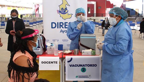 Sin embargo, el 86% de docentes en el Perú ya recibió ambas dosis; esto comprende la cobertura de la población objetivo que es de 783,335 profesores a vacunar. (Foto: Minedu)
