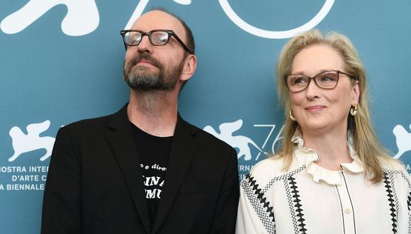 Meryl Streep y Steven Soderbergh. (Foto: AFP)