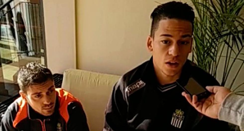 Cristian Benavente y su primera entrevista con el Royal Charleroi. (Foto: Vine)