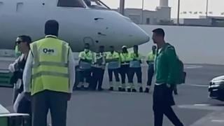 Cristiano Ronaldo no viajó con Portugal y se fue en su jet privado junto a su familia | VIDEO
