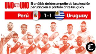 UNO X UNO: Así vimos a la selección peruana en el empate ante Uruguay