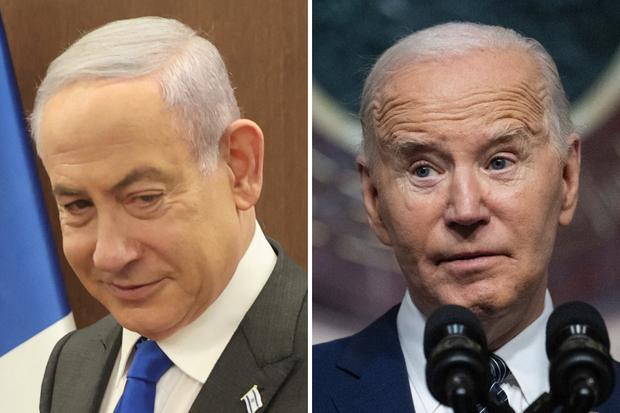 El primer ministro israelí, Benjamin Netanyahu; y el presidente de Estados Unidos, Joe Biden. (Fotos de Gil COHEN-MAGEN / Jim WATSON / AFP)