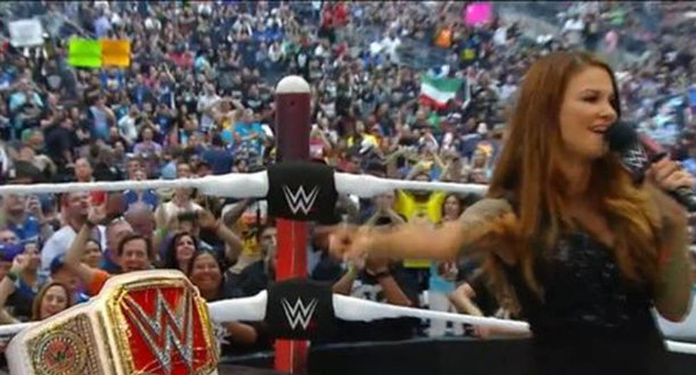 Así presentó la WWE el Campeonato de Mujeres en WrestleMania 32. (Foto: Internet)