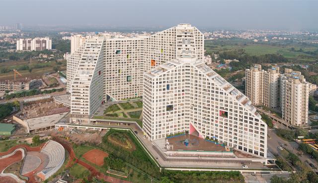 Ubicada en Pune, la octava ciudad más grande de India, Future Towers cuenta con 1,068 departamentos. (Foto: MVRDV Architects)
