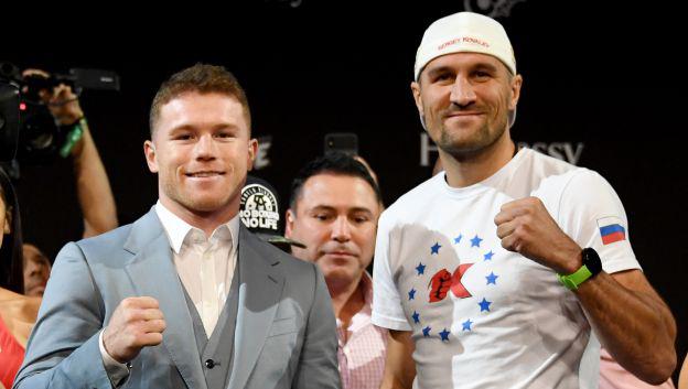 Canelo Álvarez vs. Sergey Kovalev: se enfrentan por el título semipesado de la OMB. (Foto: AFP)