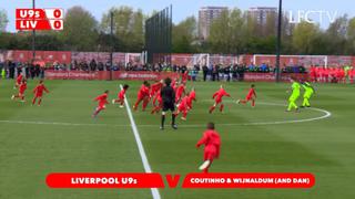 Liverpool: Coutinho y Wijnaldum contra 30 niños sub 9 [VIDEO]